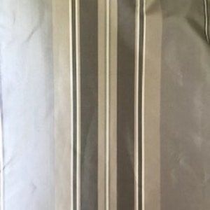 Restoration Hardware Multi Stripe Silk Taffeta Pocket Rod Drapes